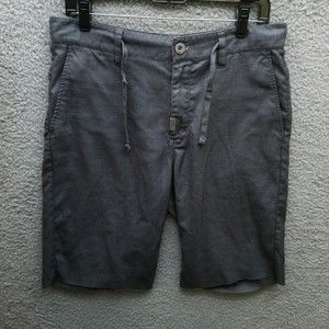 LRG Men's 32 True Fit Gray Straight Chino Shorts 33.25" 11.25" 11.5"